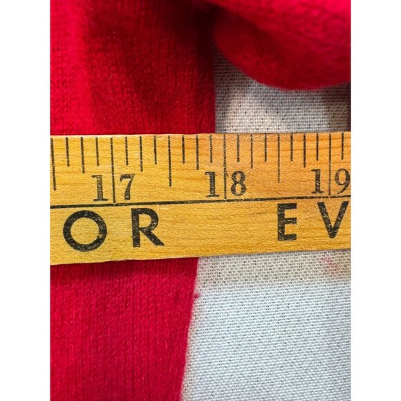 APT. 9 100% Cashmere Turtleneck Sweater Womens Size L Red Soft Cozy - Picture 6 of 11